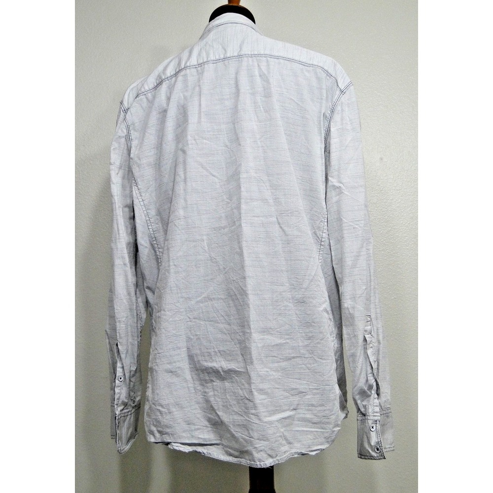 INC International Concepts Button Up Shirt Men's XL Long Sleeve Striped Cotton - Picture 3 of 7